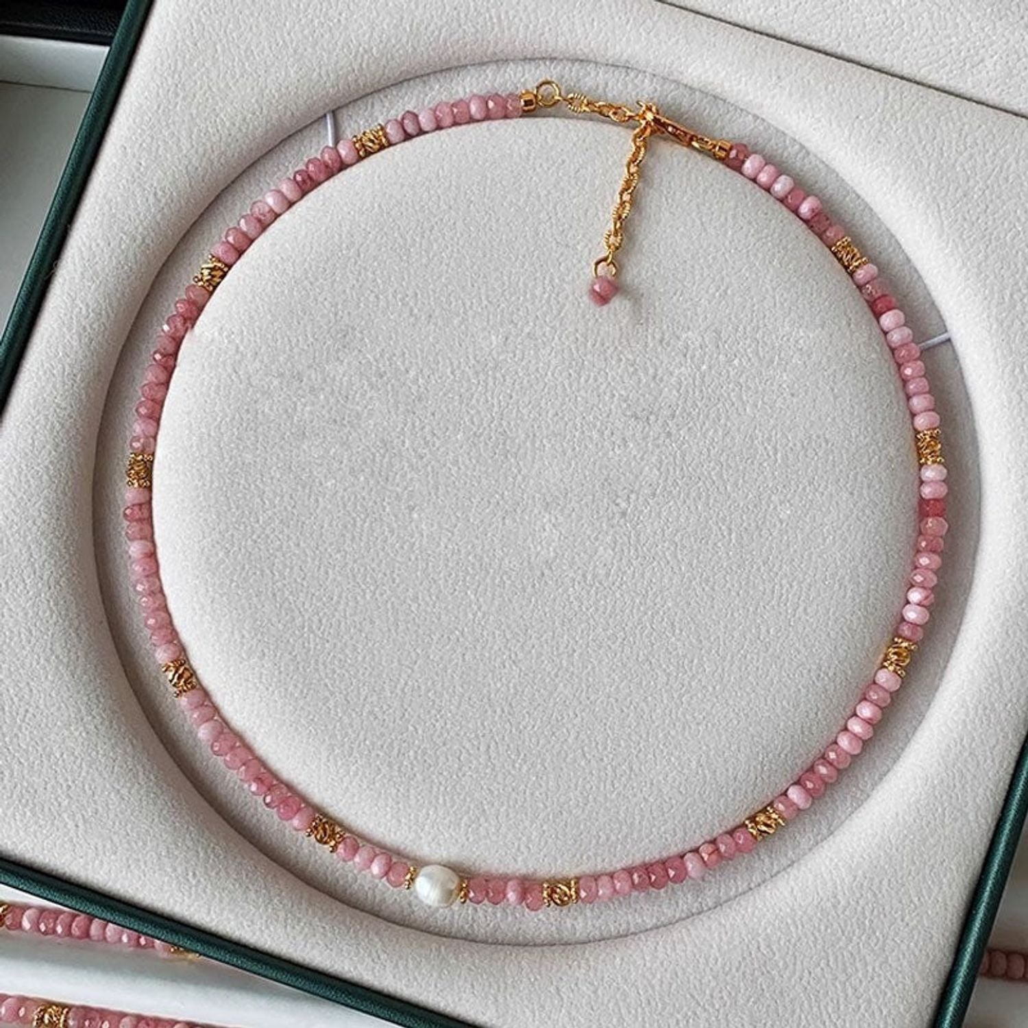 Freshwater Pearl & Natural Stone Necklace or Bracelet