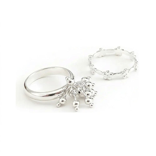 Gold-Plated Firework & Flower Statement Ring, Fixed Size