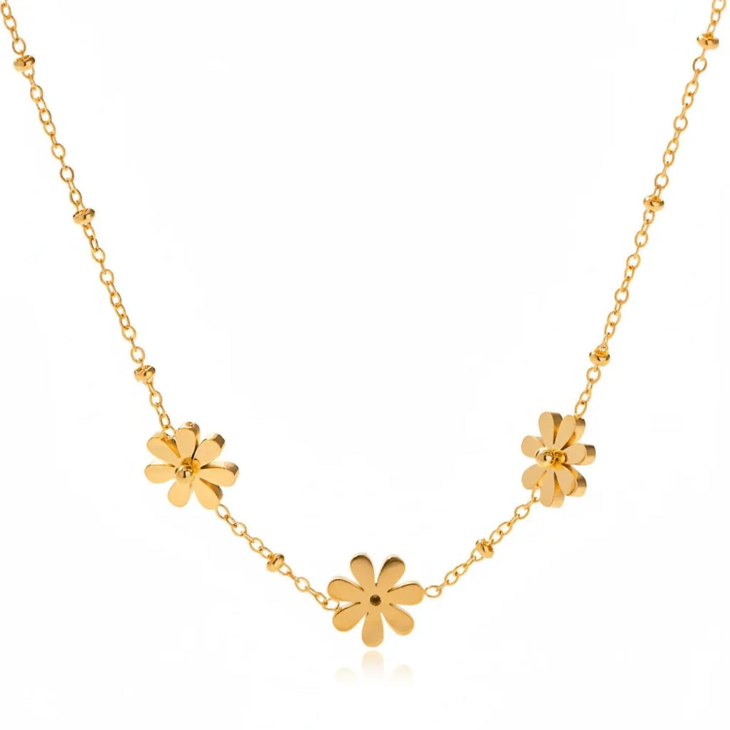 Gold-Plated Titanium Steel Layered Necklace – Tarnish-Free Women's Jewelry