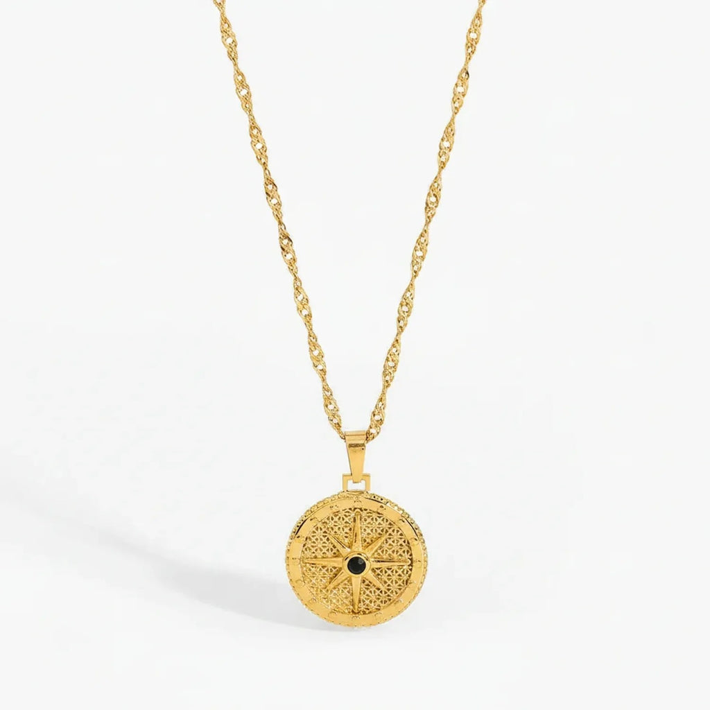 Gold-Plated Titanium Steel Layered Necklace – Tarnish-Free Women's Jewelry