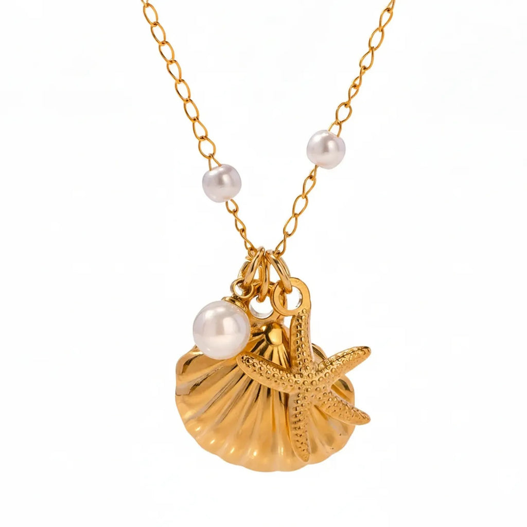 Gold-Plated Titanium Steel Layered Necklace – Tarnish-Free Women's Jewelry