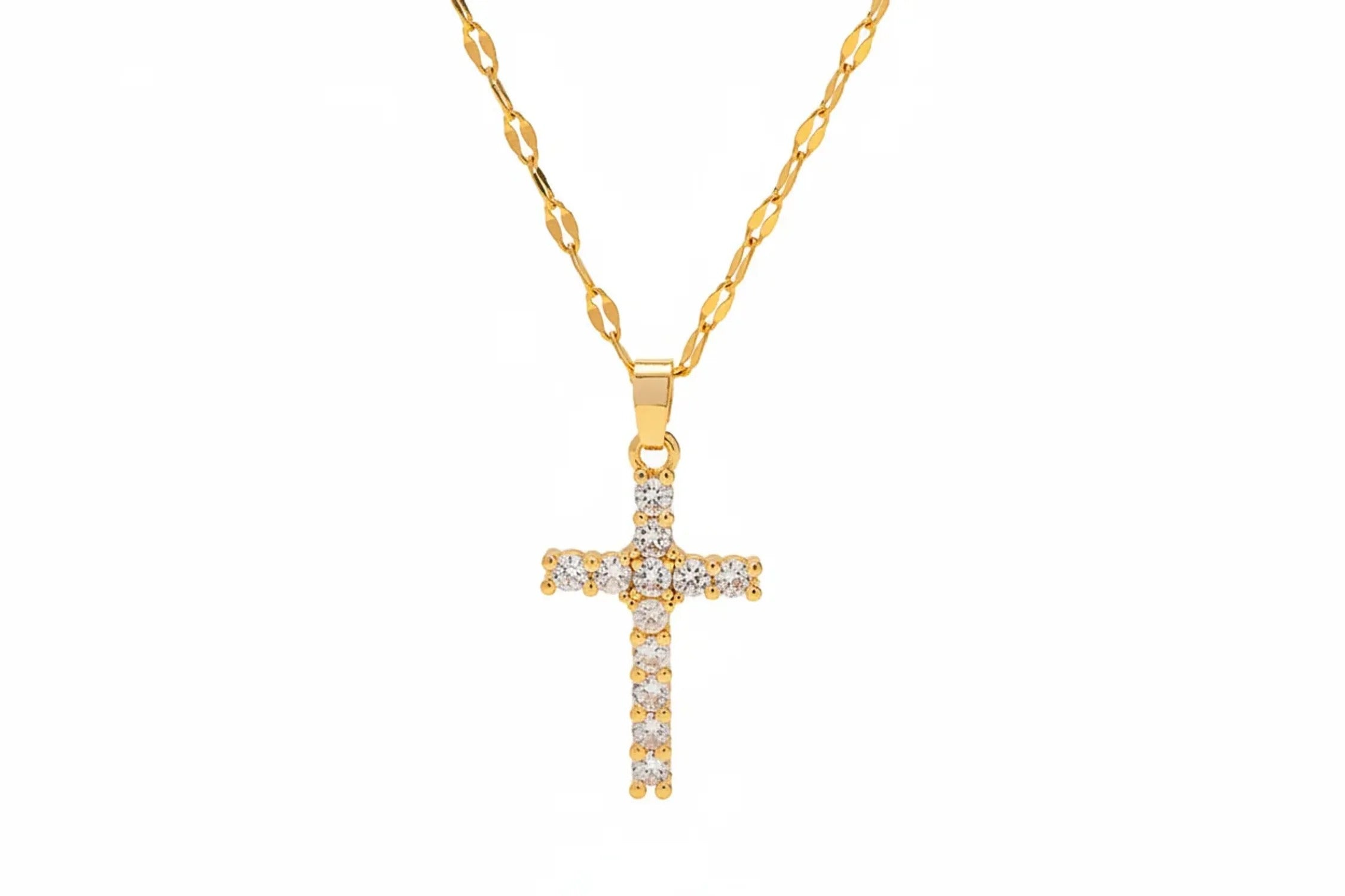 Gold-Plated Titanium Steel Layered Necklace – Tarnish-Free Women's Jewelry