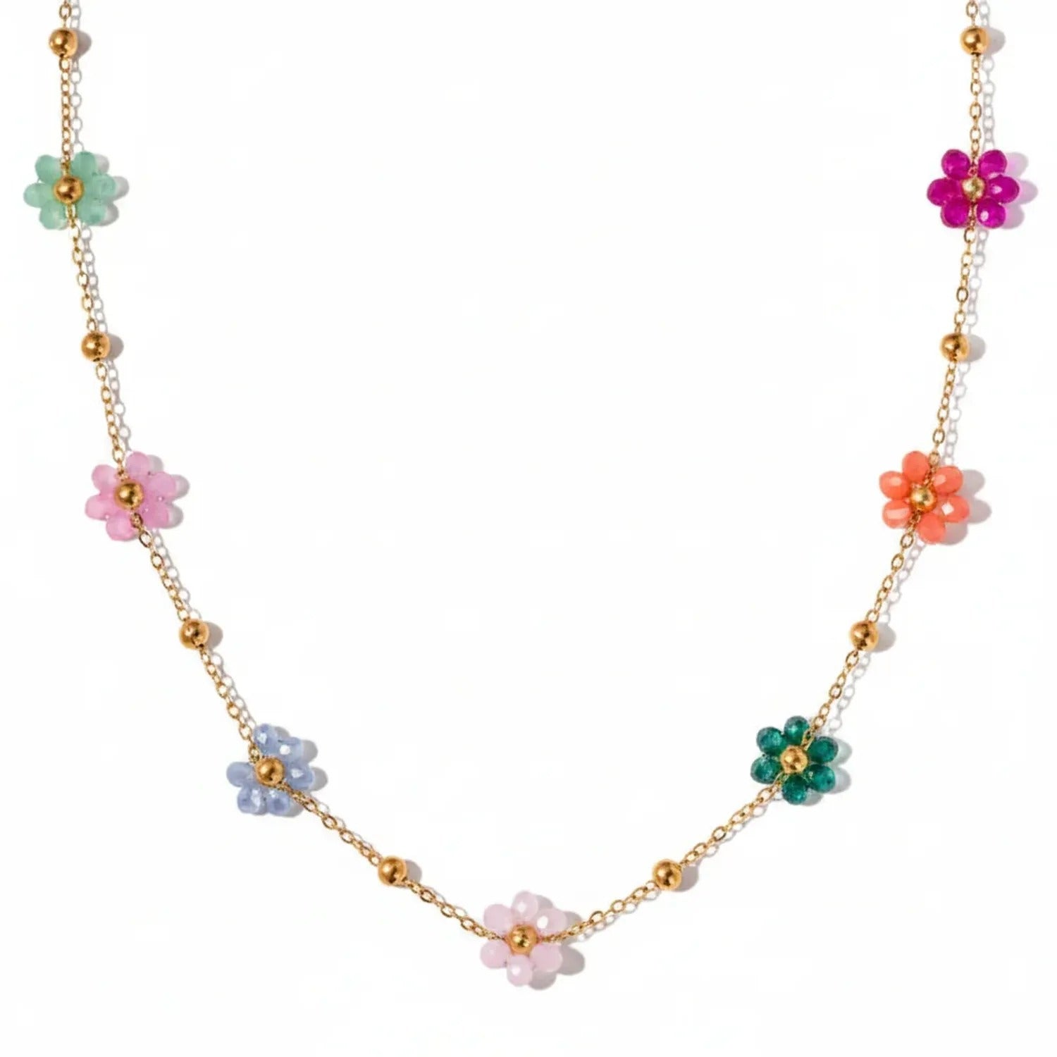 Gold-Plated Titanium Steel Layered Necklace – Tarnish-Free Women's Jewelry