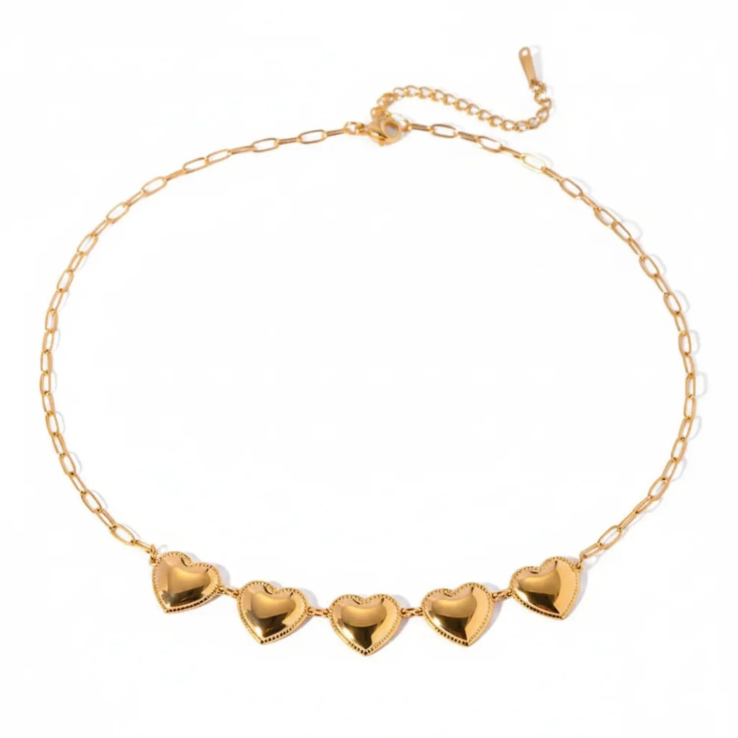 Gold-Plated Titanium Steel Layered Necklace – Tarnish-Free Women's Jewelry