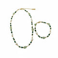 Green Aventurine & Freshwater Pearl Necklace or Bracelet