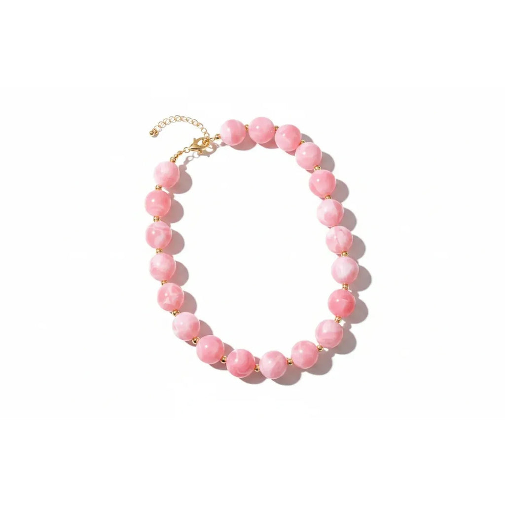 Handmade Beaded Clavicle Necklace - Colorful Beach Choker