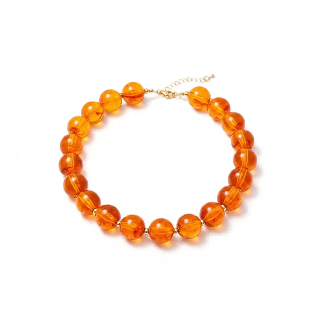 Handmade Beaded Clavicle Necklace - Colorful Beach Choker
