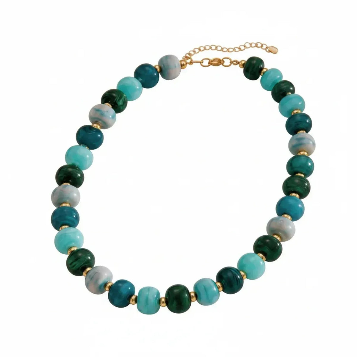 Handmade Beaded Clavicle Necklace - Colorful Beach Choker
