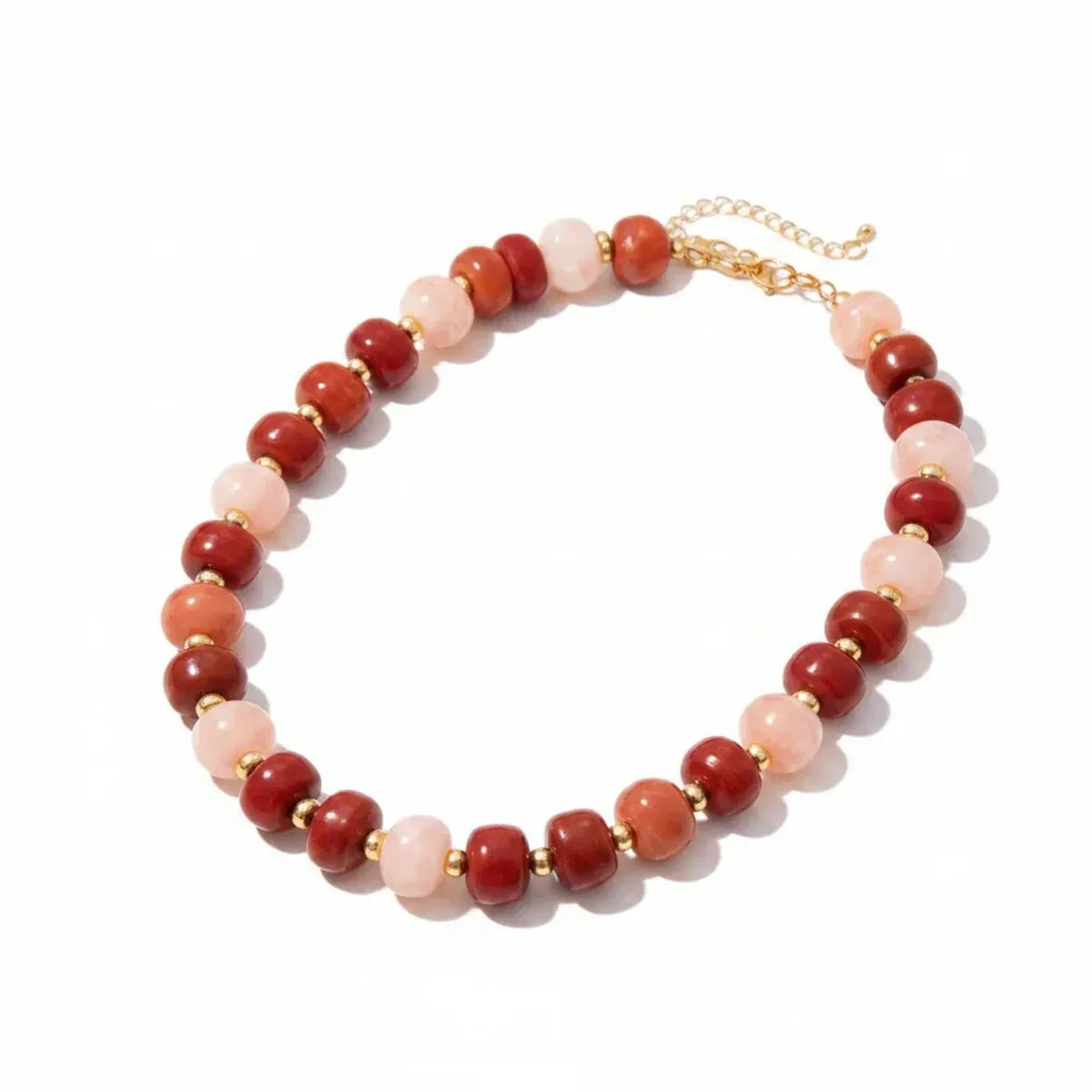 Handmade Colorful Beaded Clavicle Necklace - Summer Beach Alloy Pendant Choker