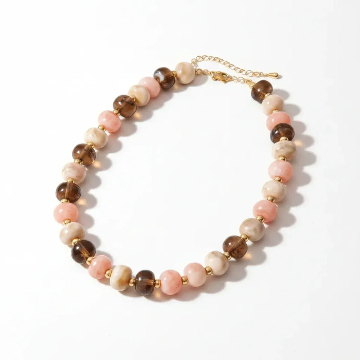 Handmade Colorful Beaded Clavicle Necklace - Summer Beach Alloy Pendant Choker