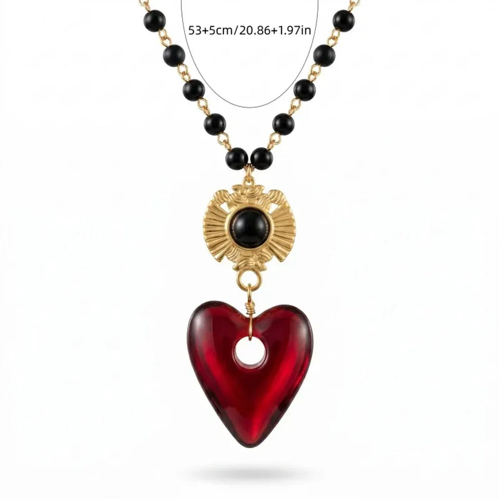Heart-shaped Pendant Necklace For Women