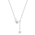 Heart Slide-Lock Collarbone Necklace