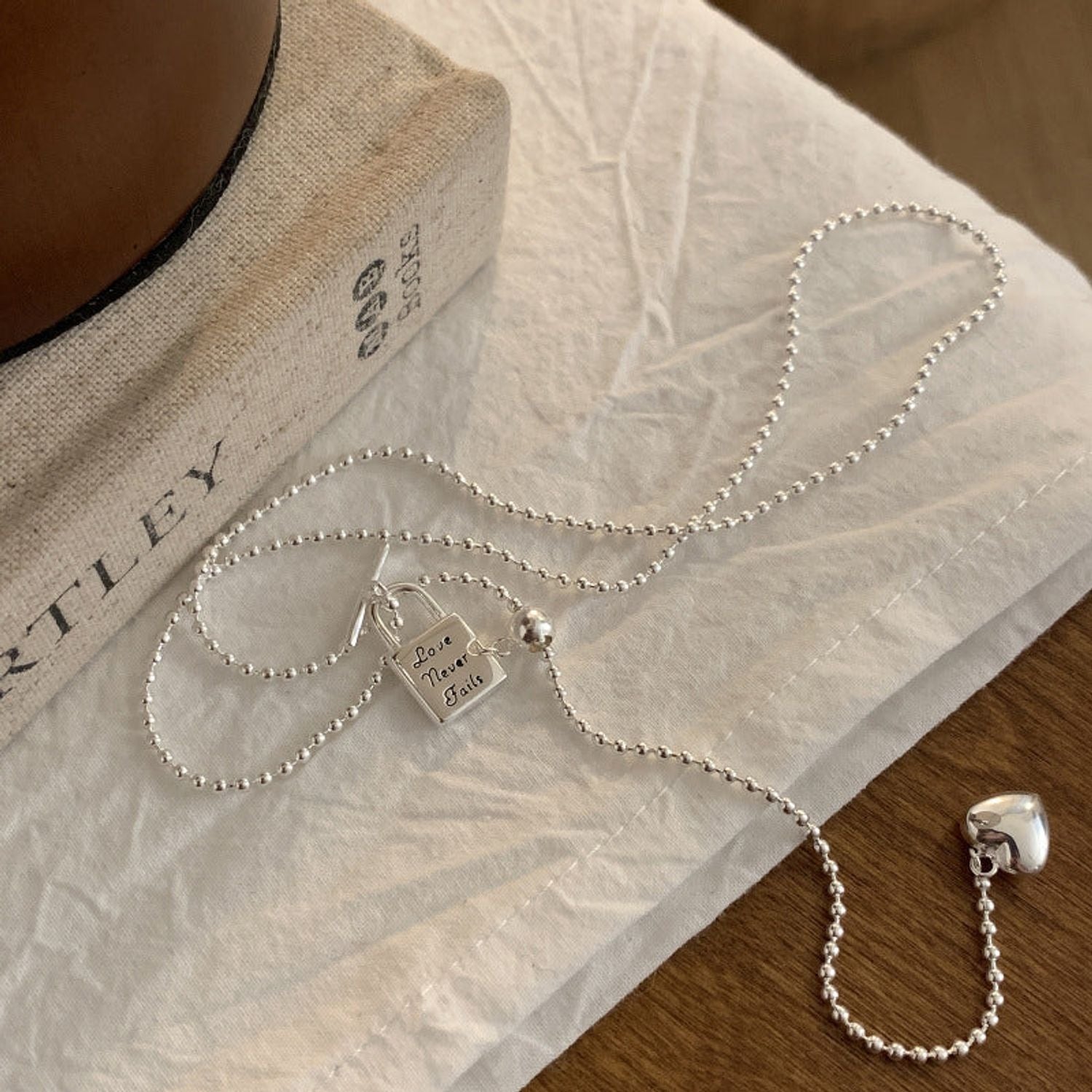 Heart Slide-Lock Collarbone Necklace