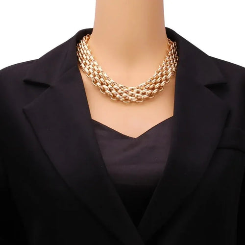 Hip-hop Street-style Personalized Metal Chain Necklace