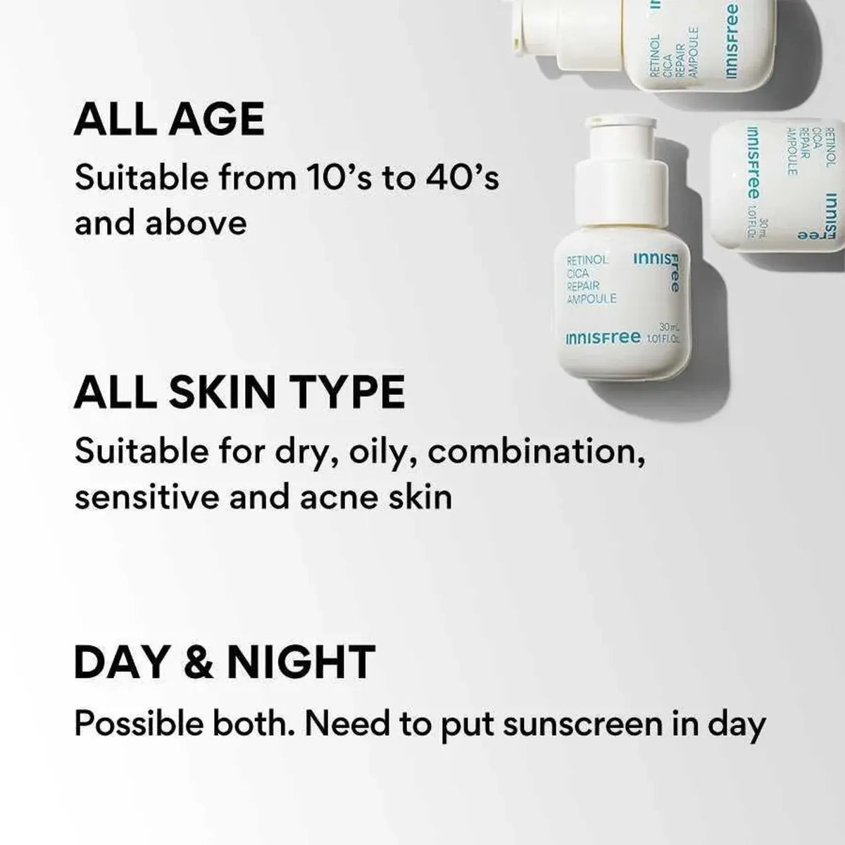 Innisfree — [Innisfree] Retinol Cica Repair Ampoule 30ml