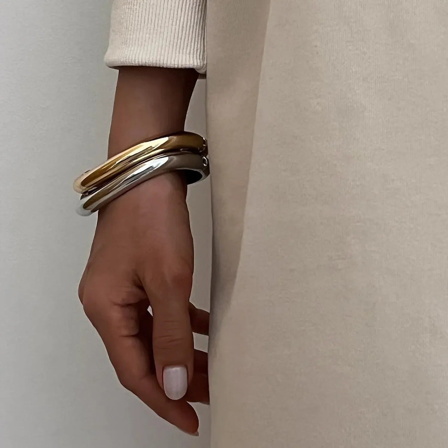 Irregular Alloy Statement Bracelet