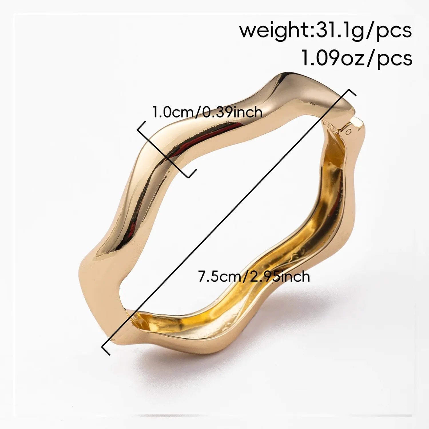 Irregular Alloy Statement Bracelet