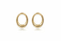 Jinduoyuan Glossy Oval Hoop Earrings