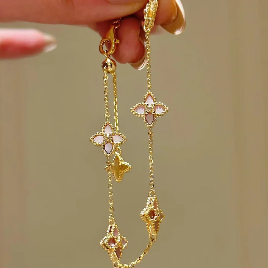 Kaitin Jewelry Mother-of-Pearl Flower Bracelet