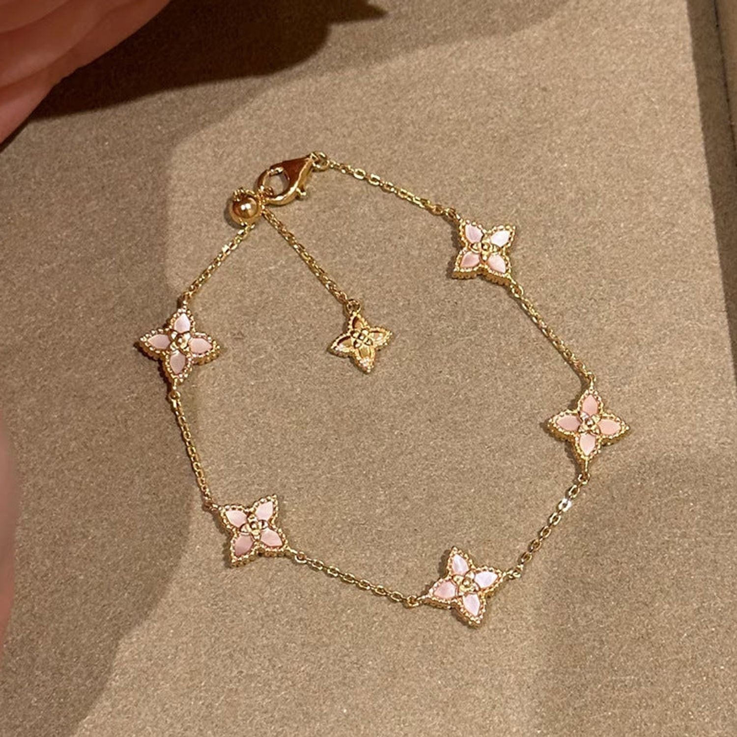 Kaitin Jewelry Mother-of-Pearl Flower Bracelet
