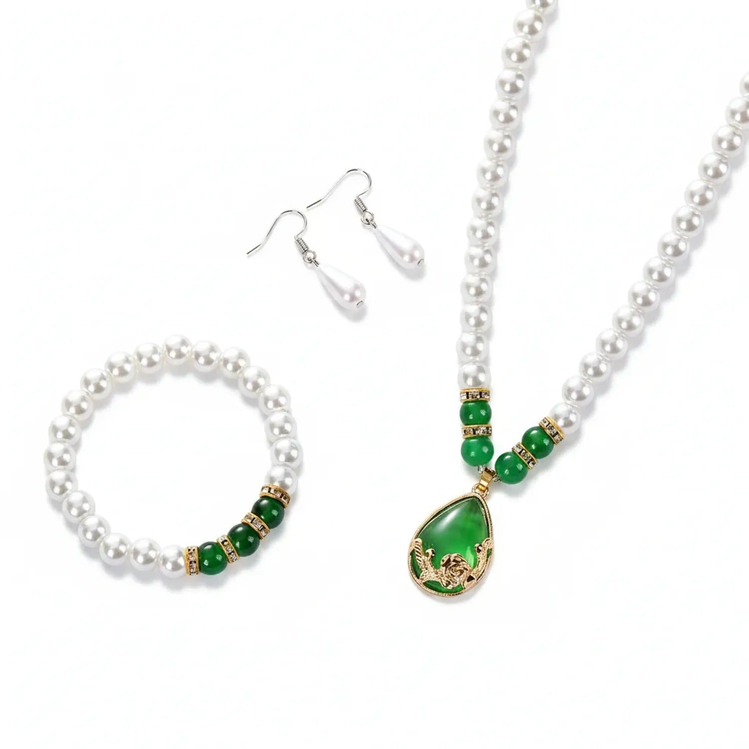 Korean Pearl Necklace & Jewelry Gift Set
