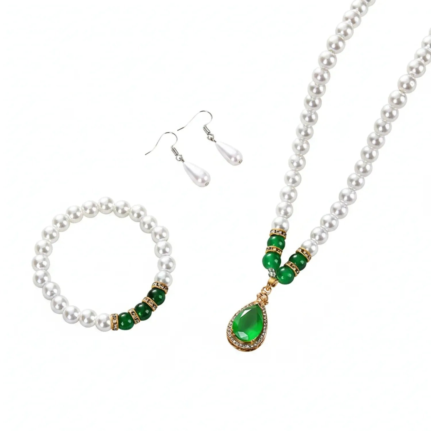 Korean Pearl Necklace & Jewelry Gift Set
