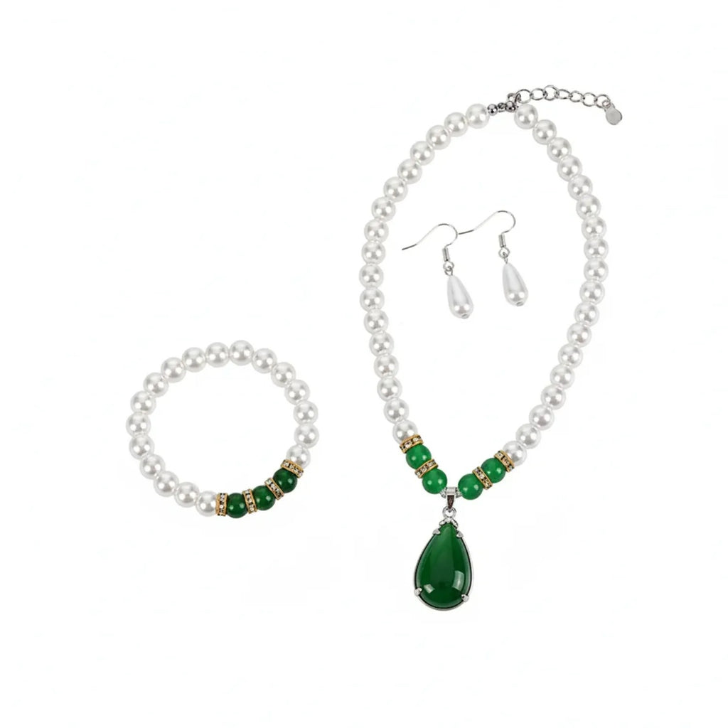 Korean Pearl Necklace & Jewelry Gift Set