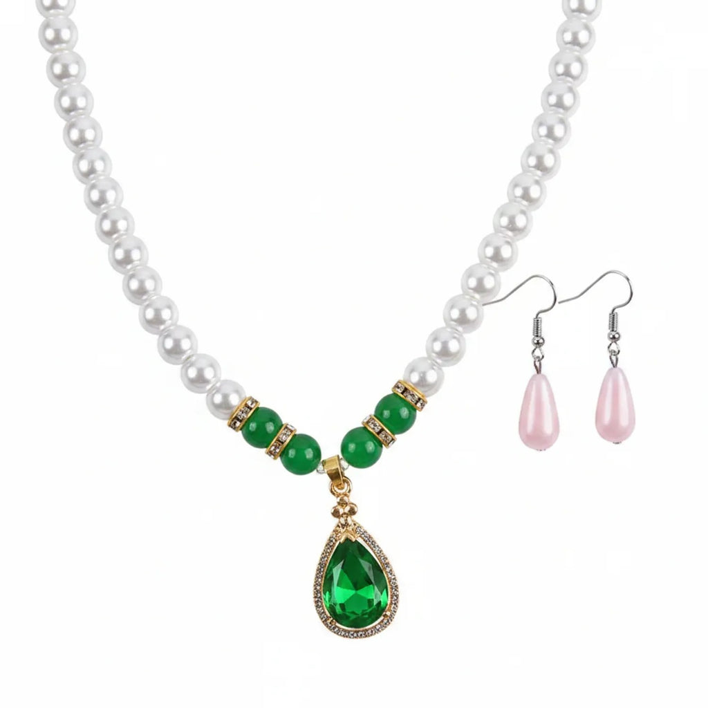 Korean Pearl Necklace & Jewelry Gift Set