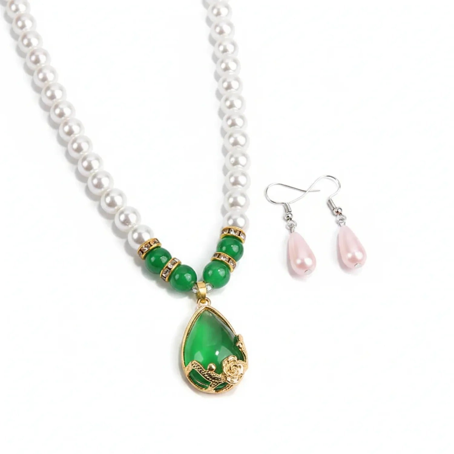 Korean Pearl Necklace & Jewelry Gift Set