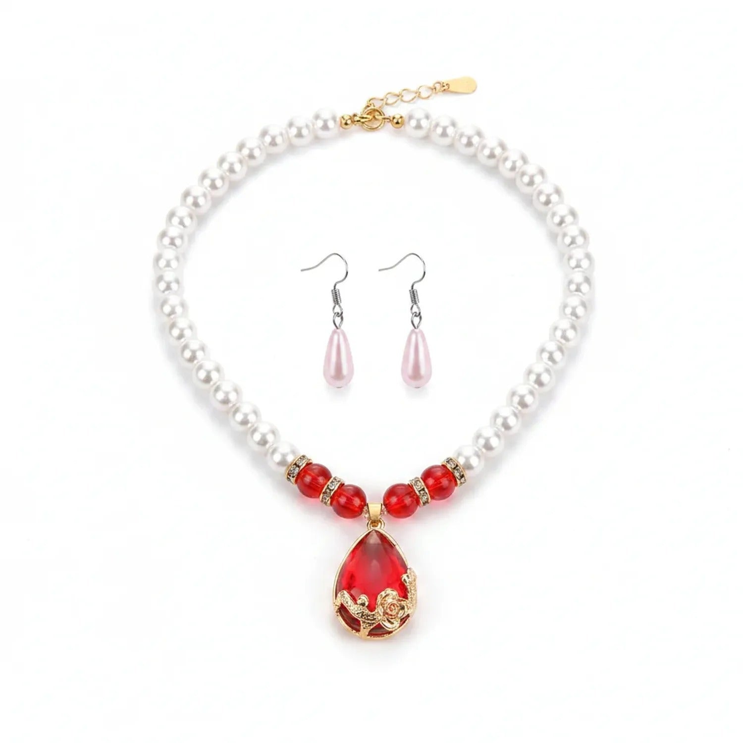 Korean Pearl Necklace & Jewelry Gift Set