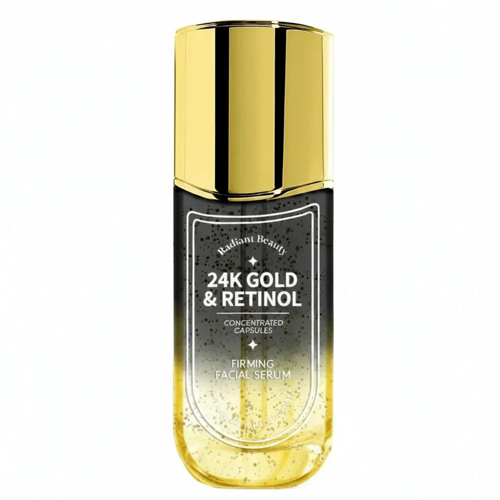 Korean Skin Care — 24K Gold & Retinol Firming Serum - Moisturizing, & Protecting - Reduces Dark Spots & Wrinkles - Dermatologist Tested, Korean Skin Care - 1.69 FL.OZ.