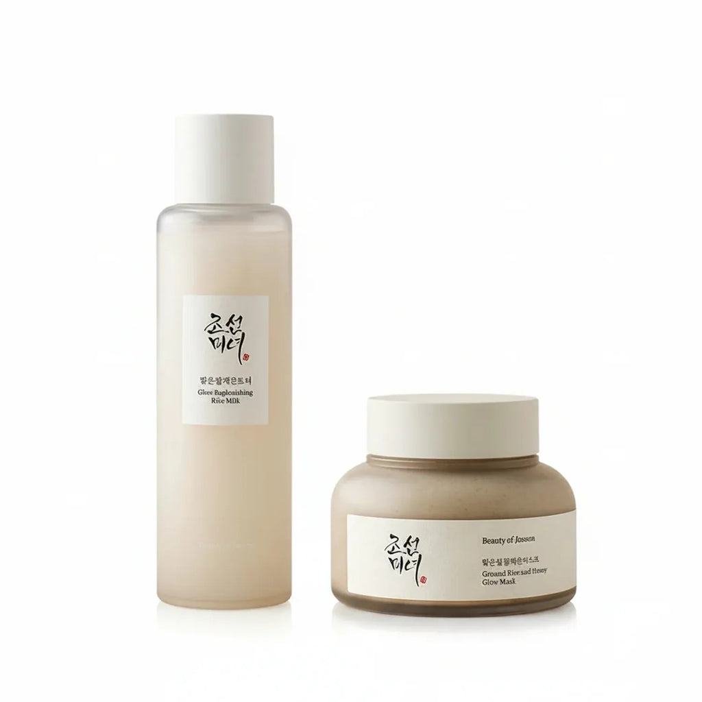 Korean Skin Care — Glow Charging Rice Duo
