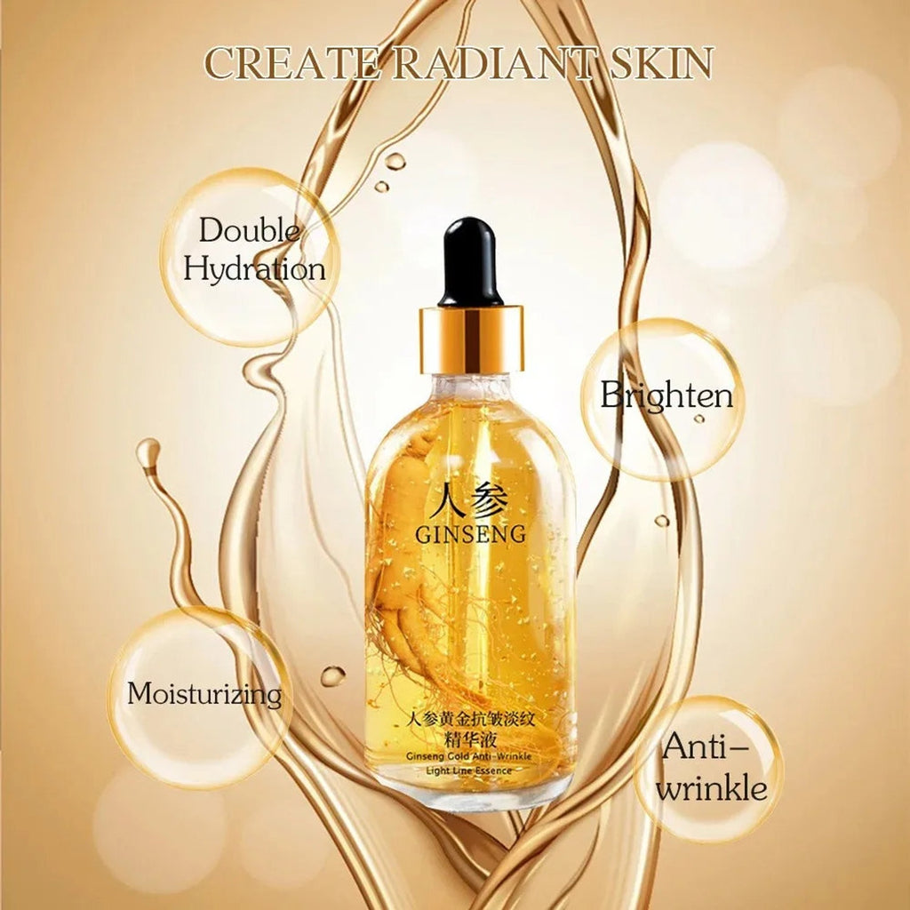 Korean Skin Care — Korean Skin Care 24K Gold & Hyaluronic Acid Face Serum - Anti-Aging Brightening Facial Essence