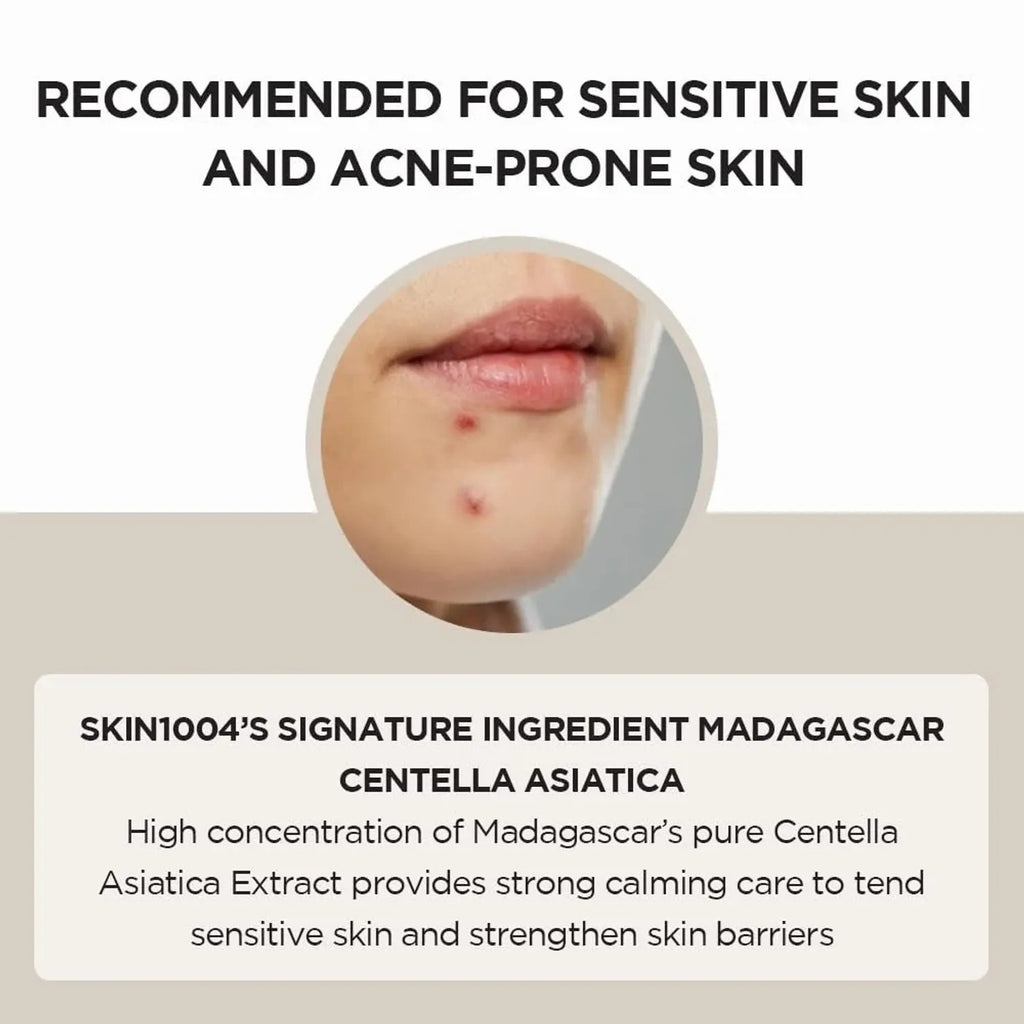 Korean Skin Care — Madagascar Centella Asiatica Ampoule Facial Serum 1.85 Fl.Oz, 55Ml, Soothes Acne Prone and Sensitive Skin
