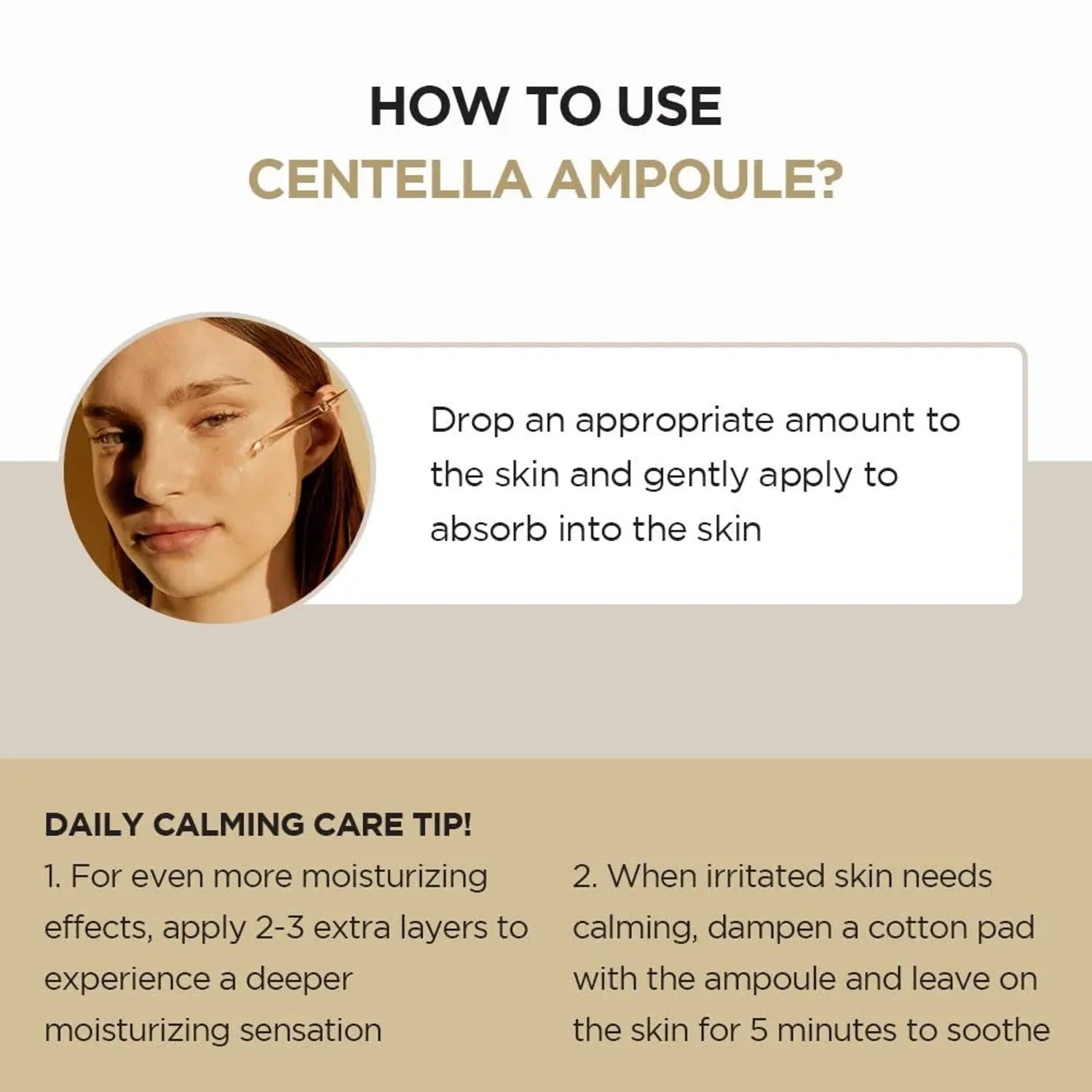 Korean Skin Care — Madagascar Centella Asiatica Ampoule Facial Serum 1.85 Fl.Oz, 55Ml, Soothes Acne Prone and Sensitive Skin