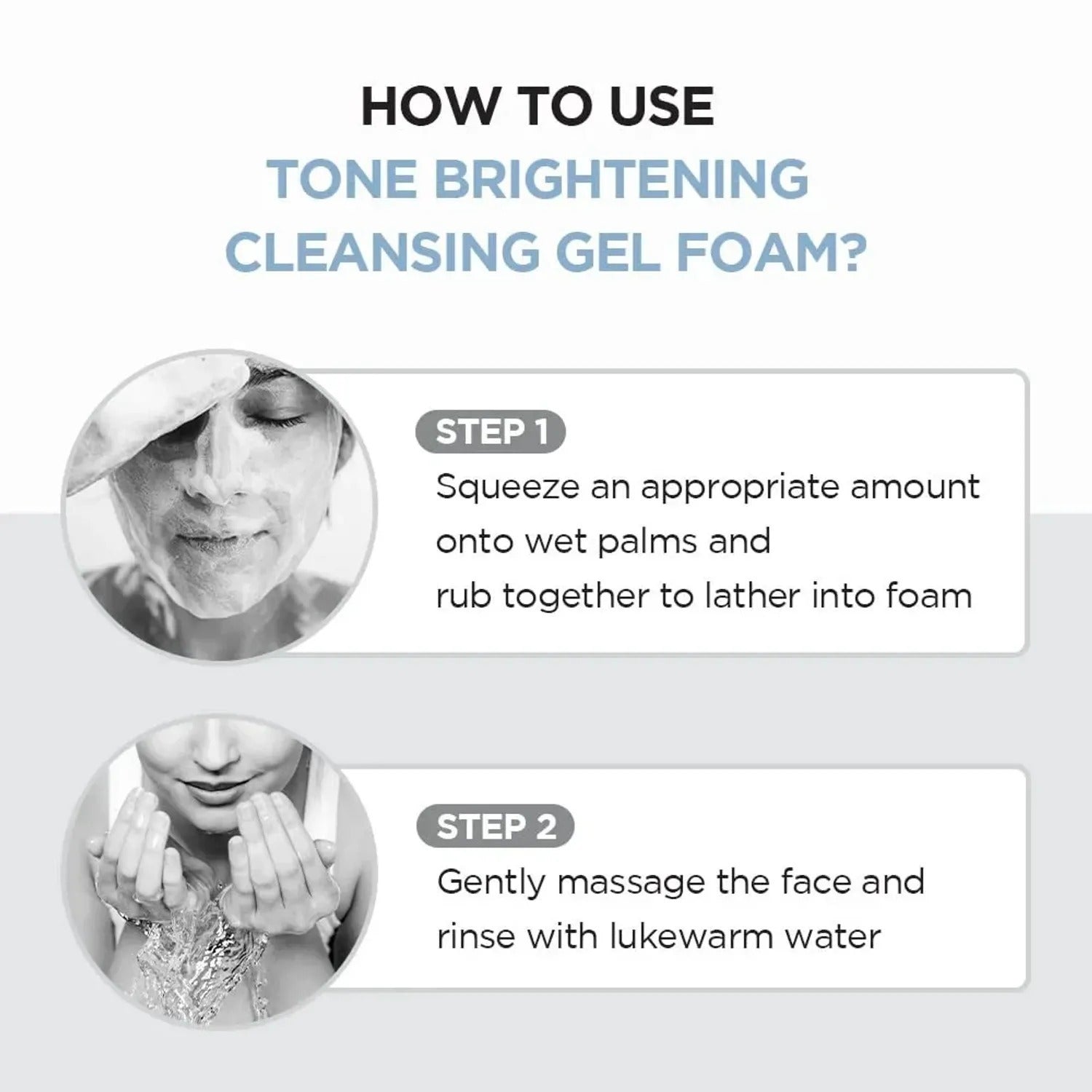Korean Skin Care — Madagascar Centella Tone Brightening Cleansing Gel Foam, 125Ml