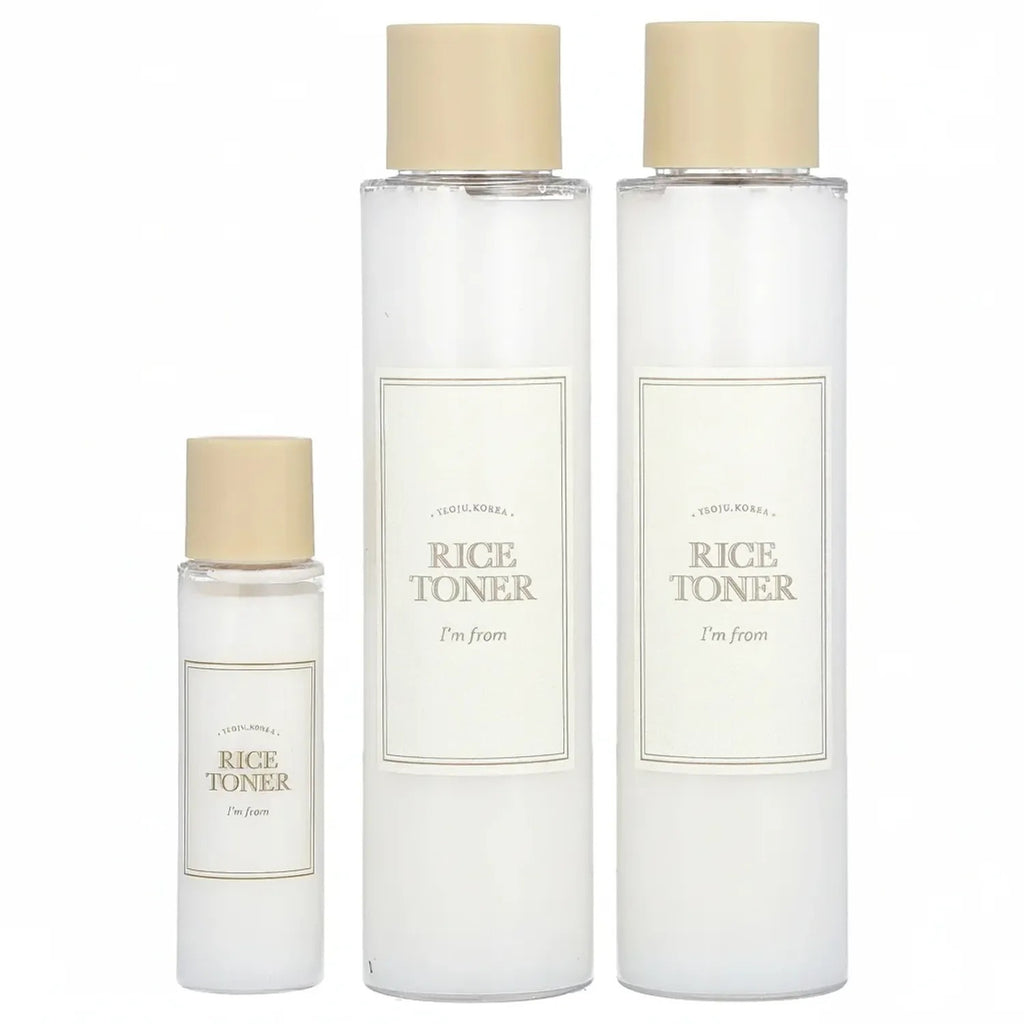 Korean Skin Care — Rice Toner Special Set, 3 Pieces