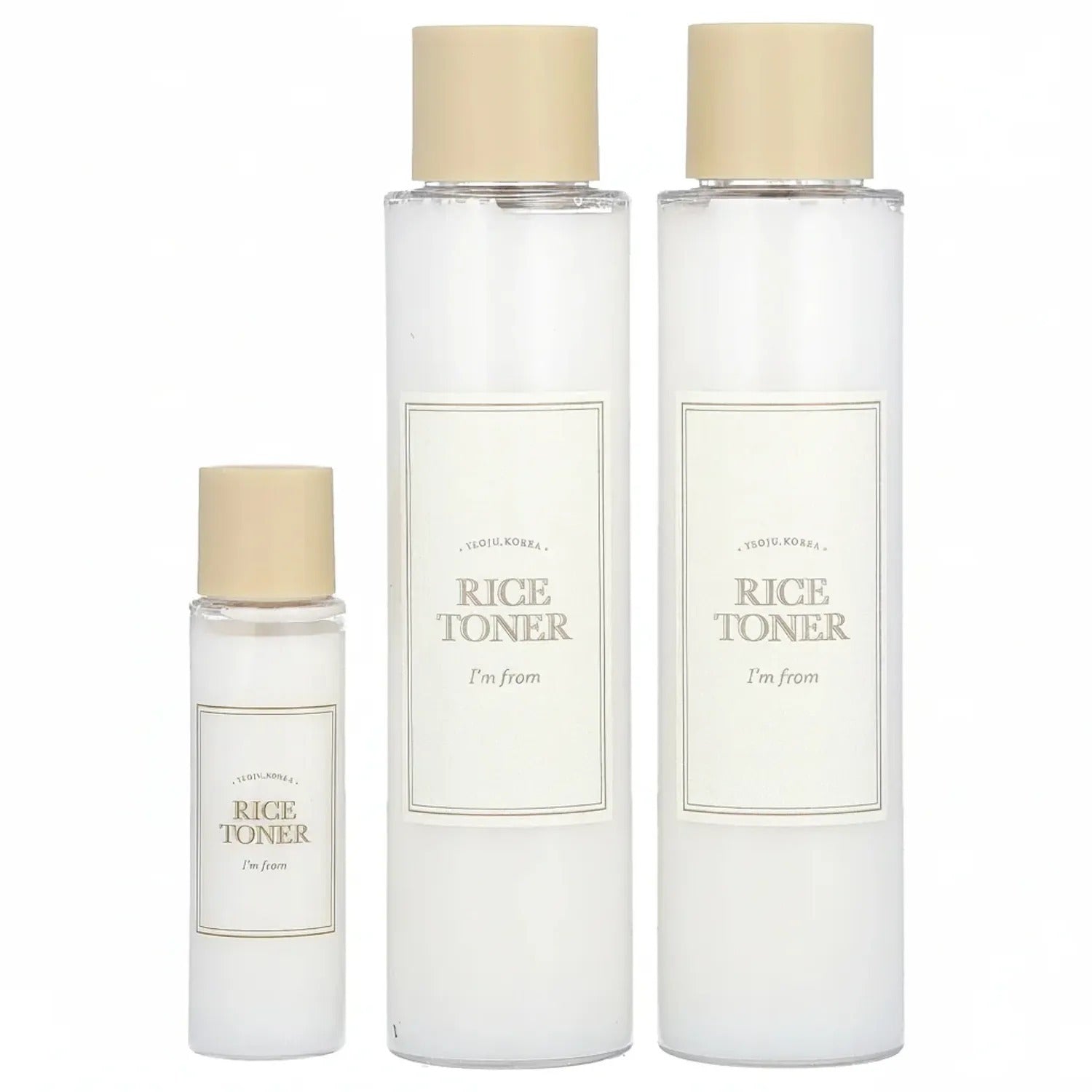 Korean Skin Care — Rice Toner Special Set, 3 Pieces