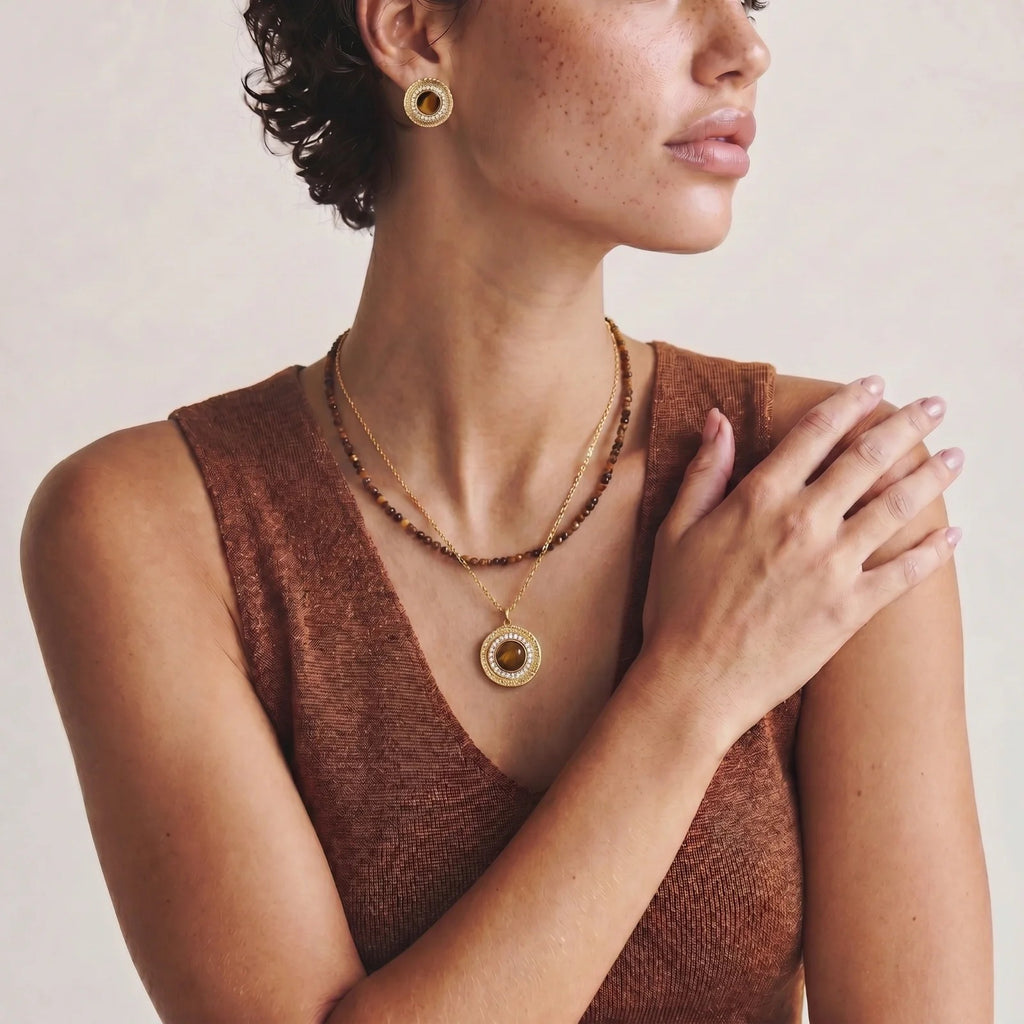 Linda's Look — Amber Circle Set by Linda's Look