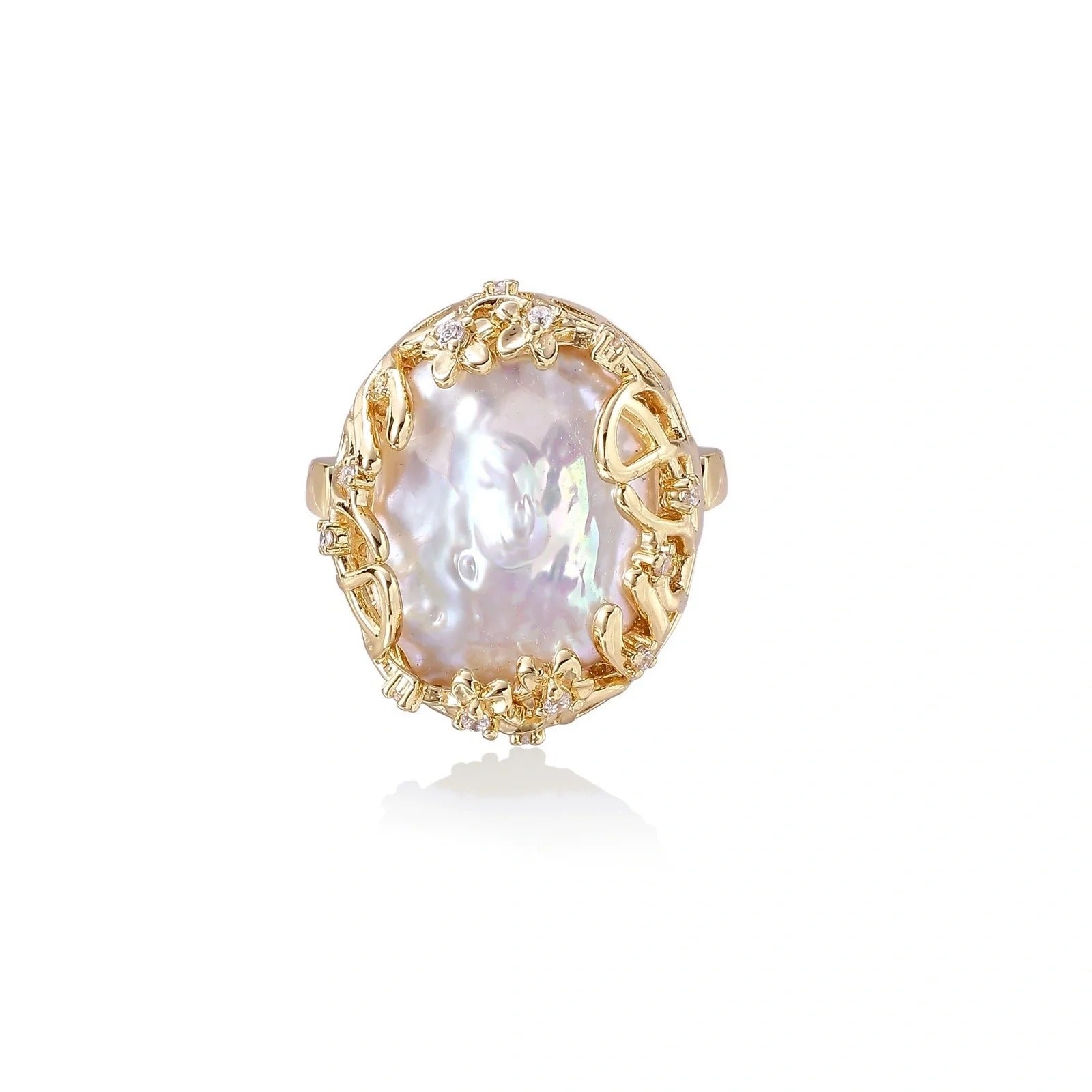 Linda's Look — Baroque Pearl Crown Ring by Linda's Look