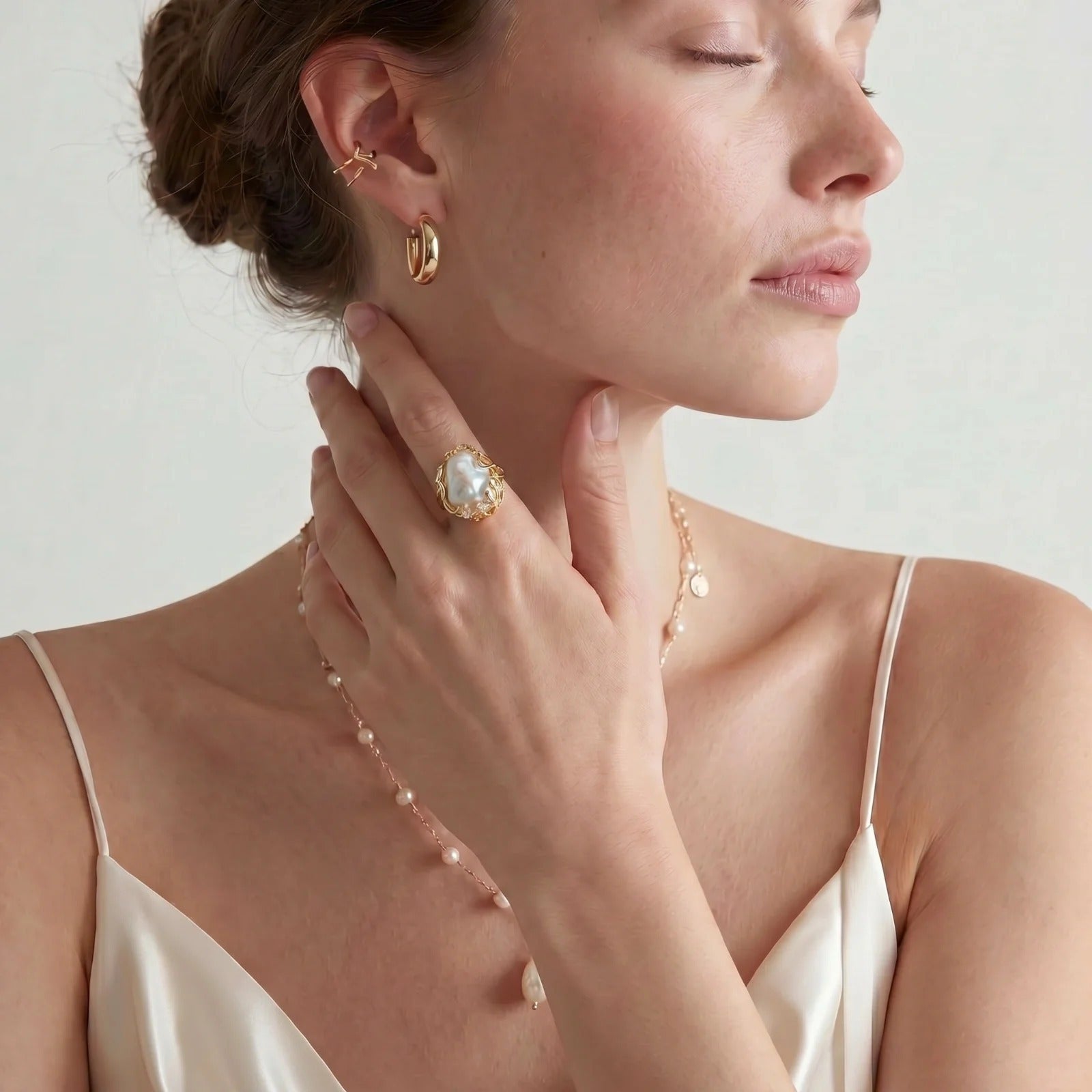 Linda's Look — Baroque Pearl Crown Ring by Linda's Look