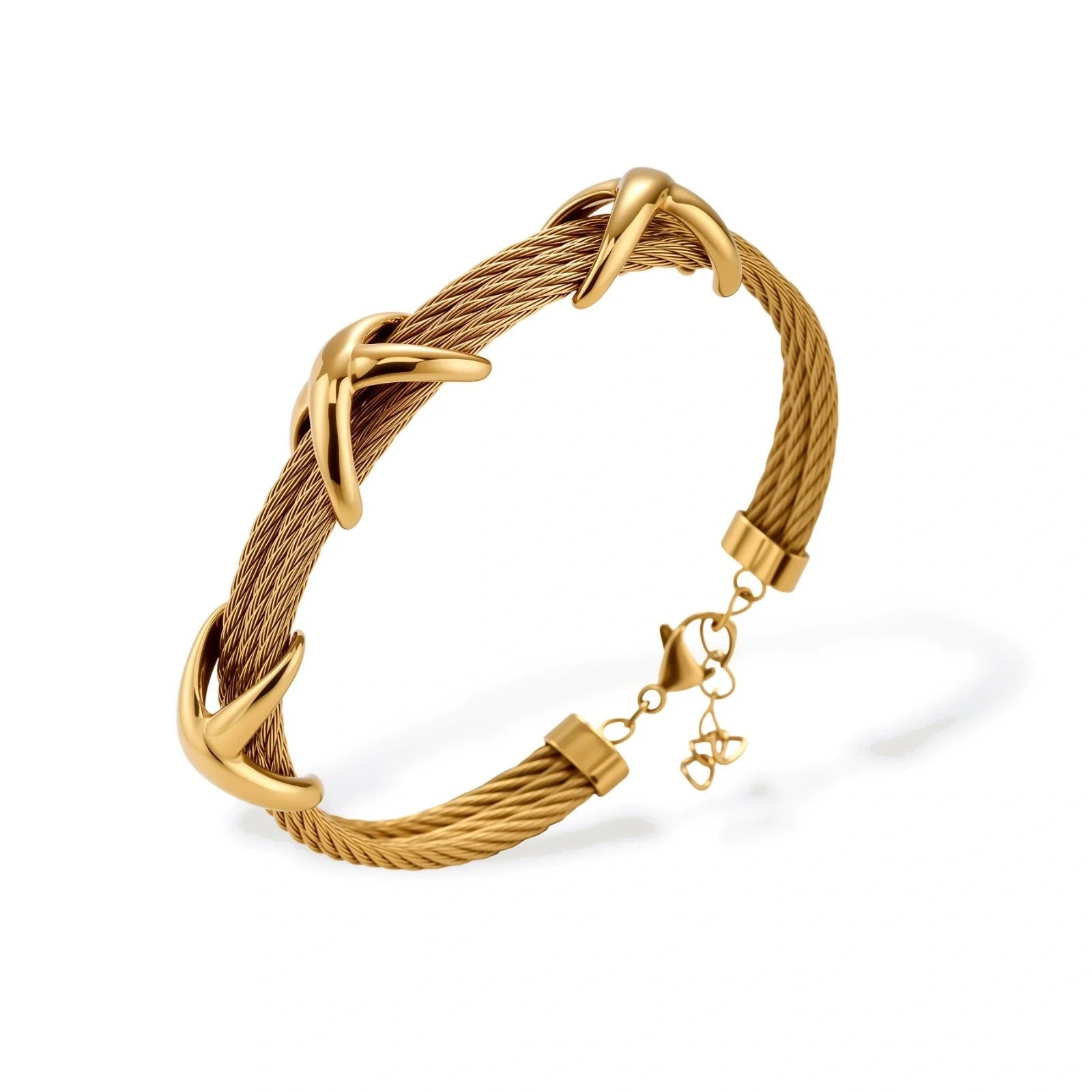 Linda's Look — Cross Knot Cable Bracelet by Linda's Look