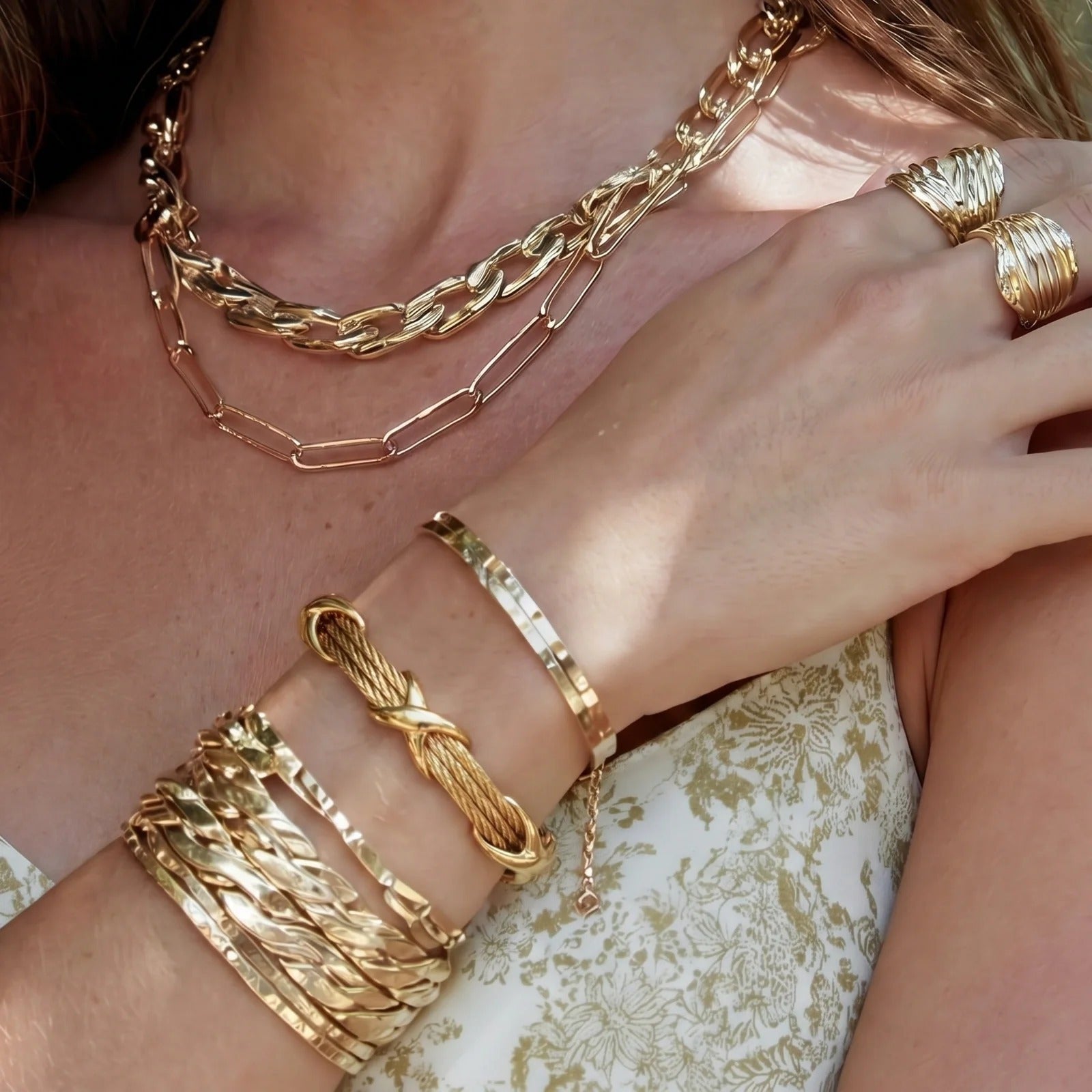 Linda's Look — Cross Knot Cable Bracelet by Linda's Look