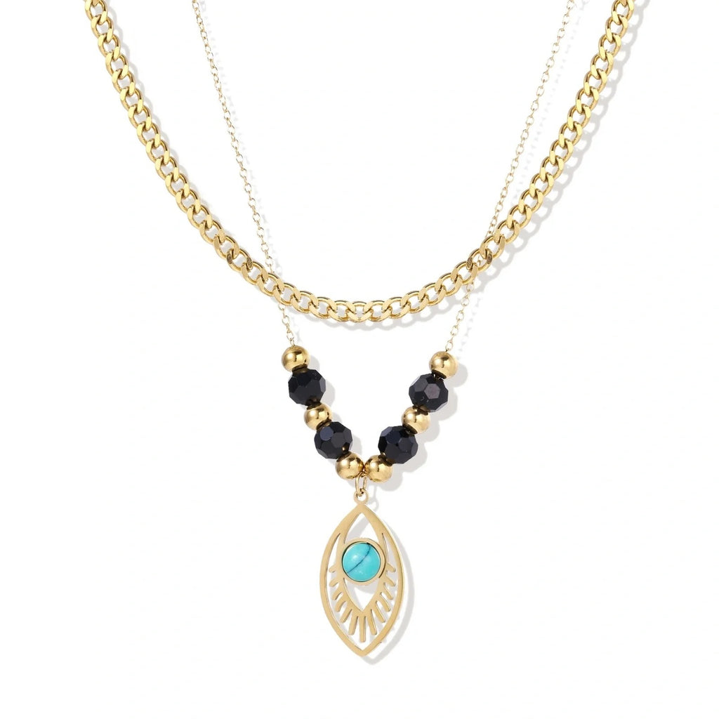 Linda's Look — Eye of Serenity Layered Necklace by Linda's Look