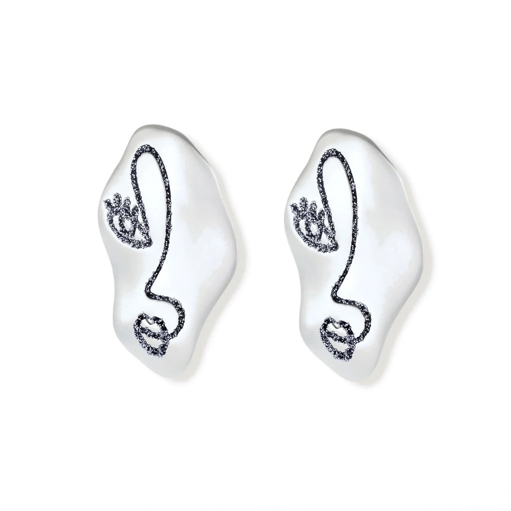 Linda's Look — Face Art Ear Earrings by Linda's Look