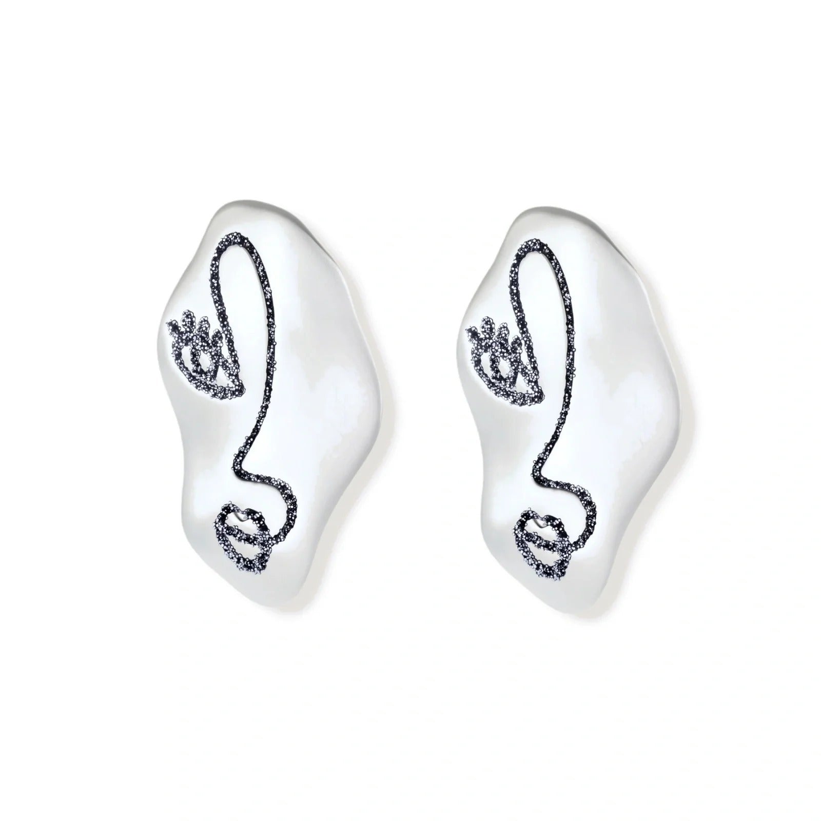 Linda's Look — Face Art Ear Earrings by Linda's Look