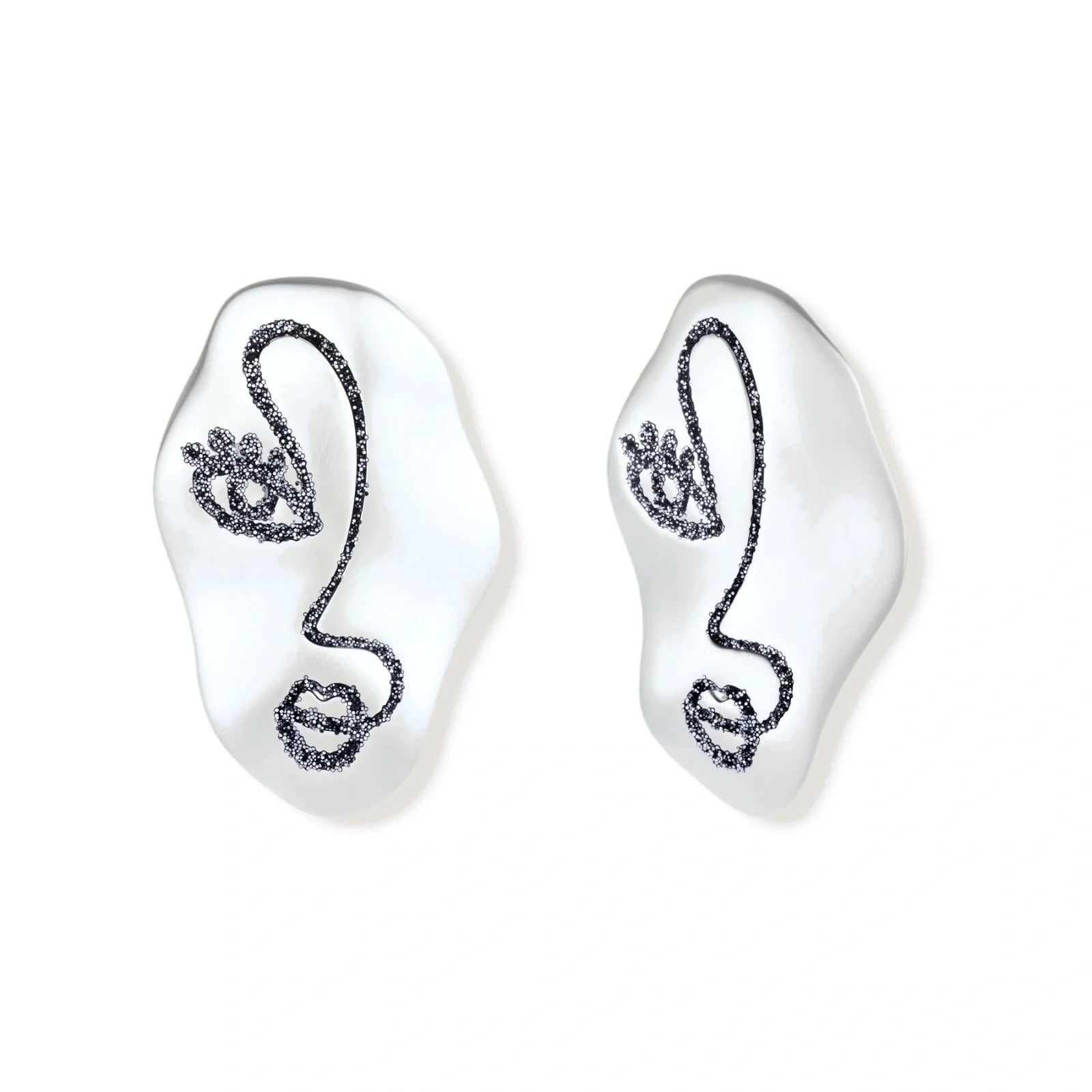 Linda's Look — Face Art Ear Earrings by Linda's Look