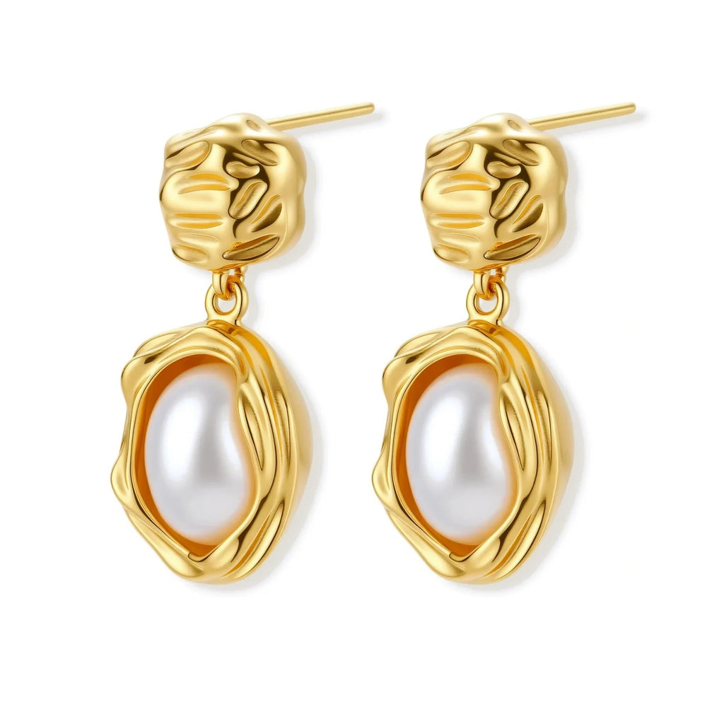 Linda's Look — Golden Bloom Pearl Drops by Linda's Look