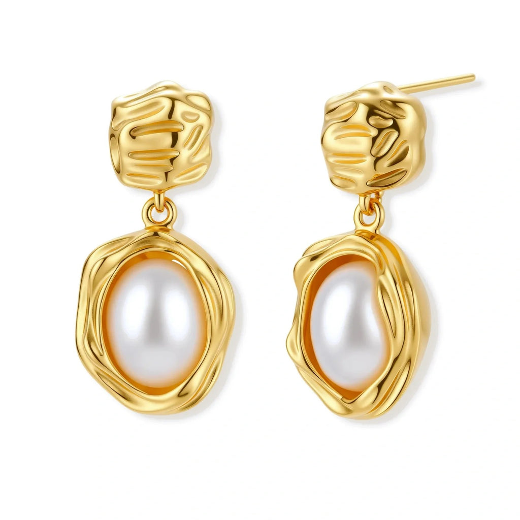 Linda's Look — Golden Bloom Pearl Drops by Linda's Look