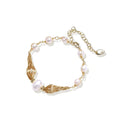 Linda's Look — Golden Spiral Pearl Bracelet by Linda's Look